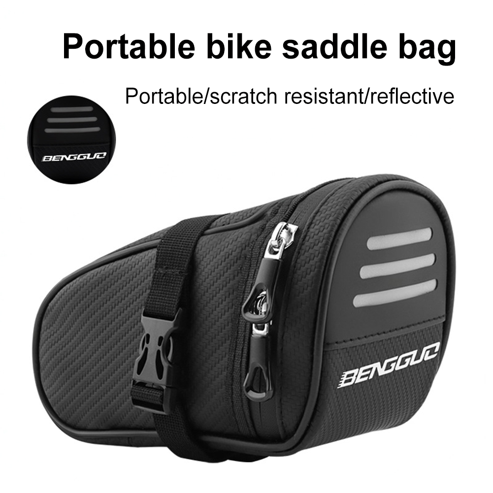 Mountain Biking Waist Pack - 1L Bike Saddle Bag Waterproof Ultralight