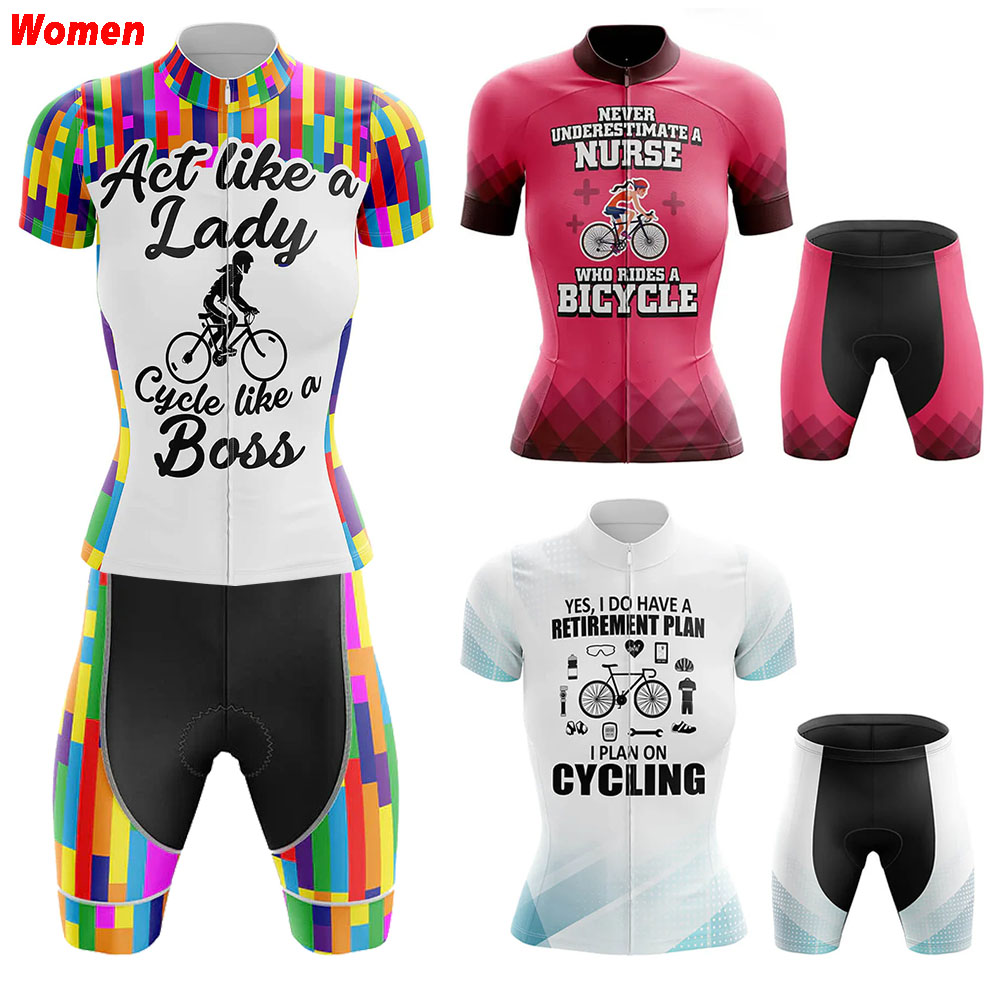 Mountain Biking Outfits Women - Cycling Nurse Polyester Cycling Clothing Uniform