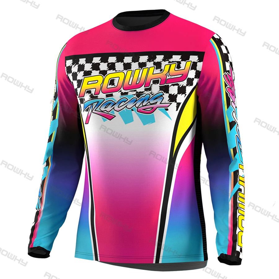 ROWKY Motorcycles Racing T-shi - Mountain Biking Games recension och pris