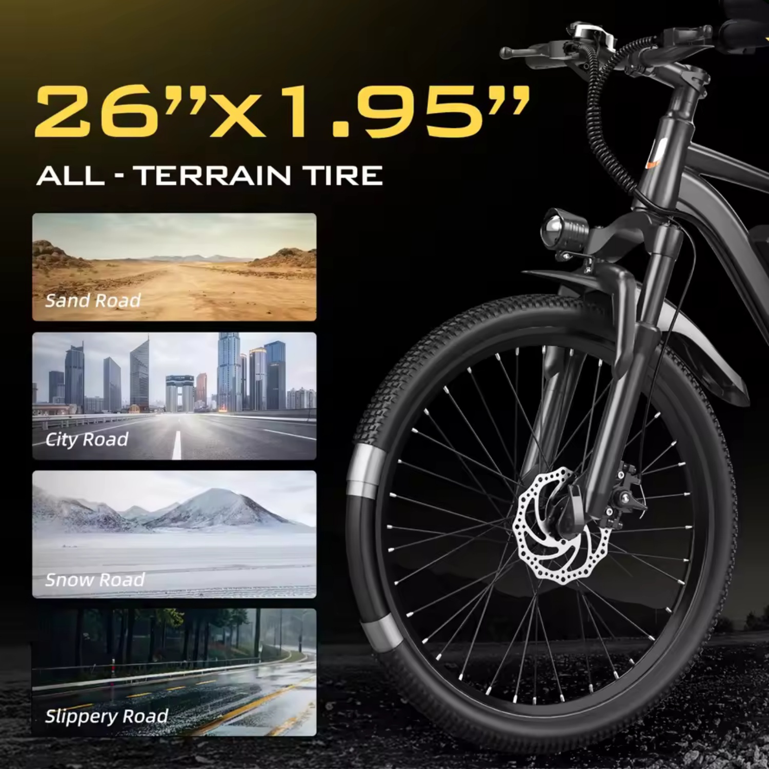 Off-Road E-bike, 500W Motor, F - Mountain Biking Trails recension och pris