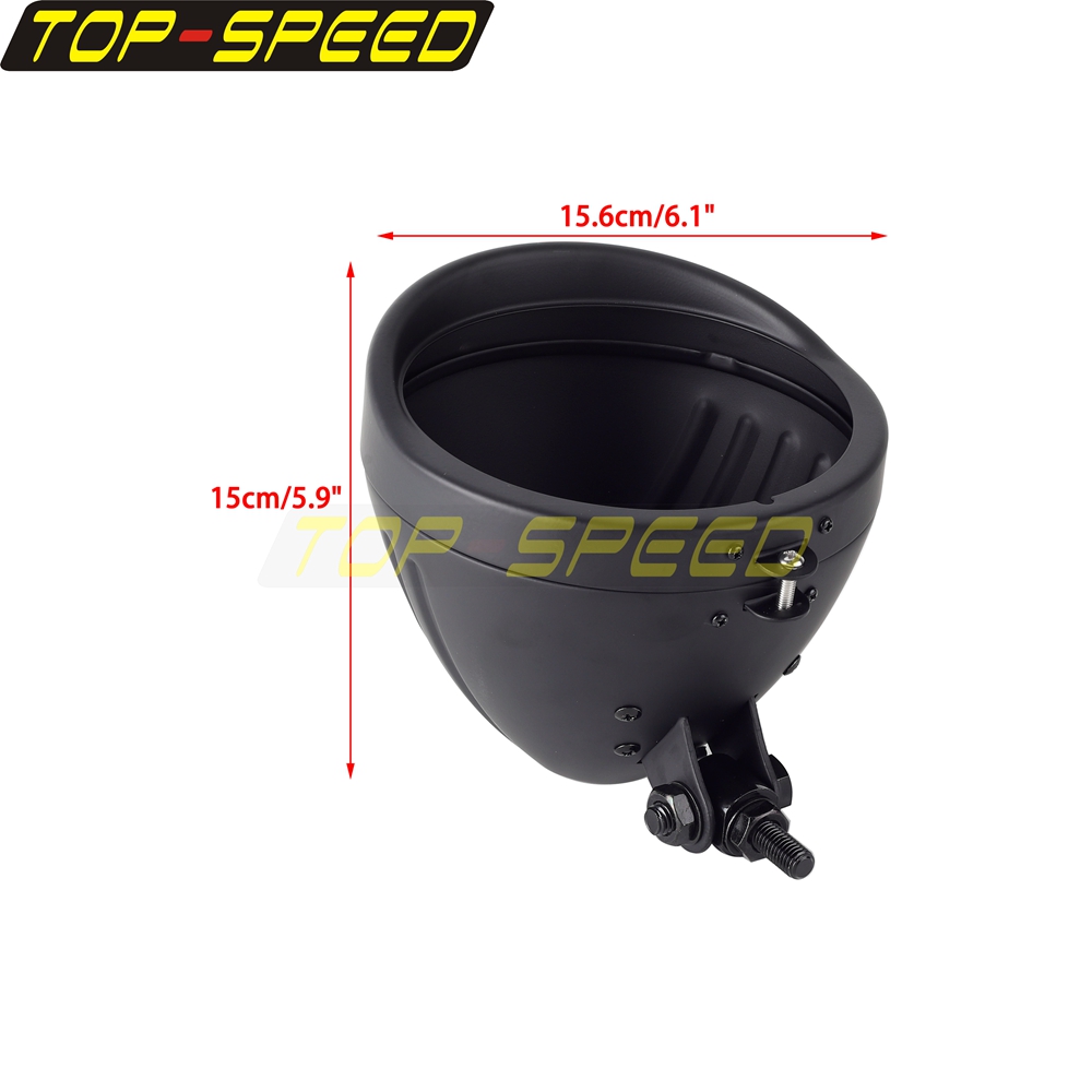 Black/Chrome Motorcycle Headla - Mountain Biking Extreme recension och pris